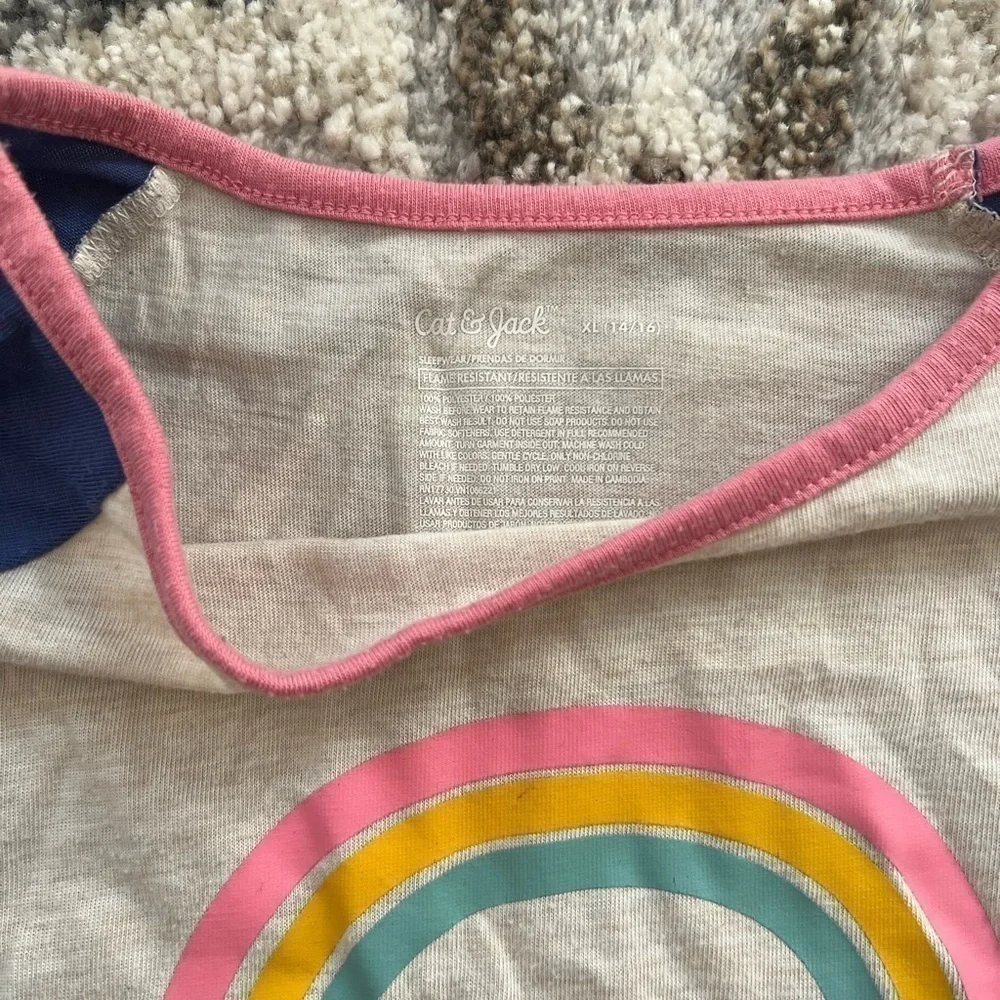 Girls Cat & Jack Pijama sz XL (14-16)